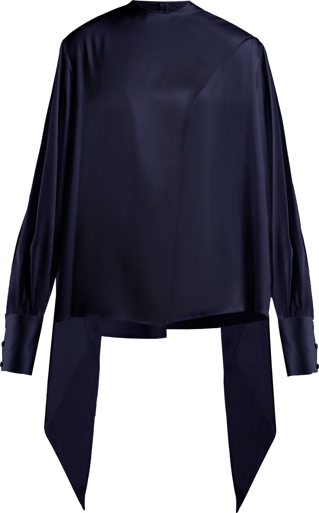 THE ROW Asta balloon-sleeve satin top