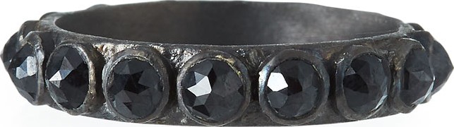 Armenta New World Black Stacking Ring