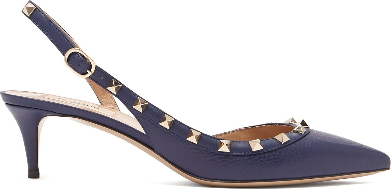 Valentino Rockstud slingback leather pumps