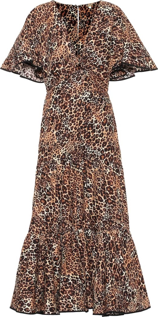 Johanna Ortiz Animal Jewel cotton and silk dress