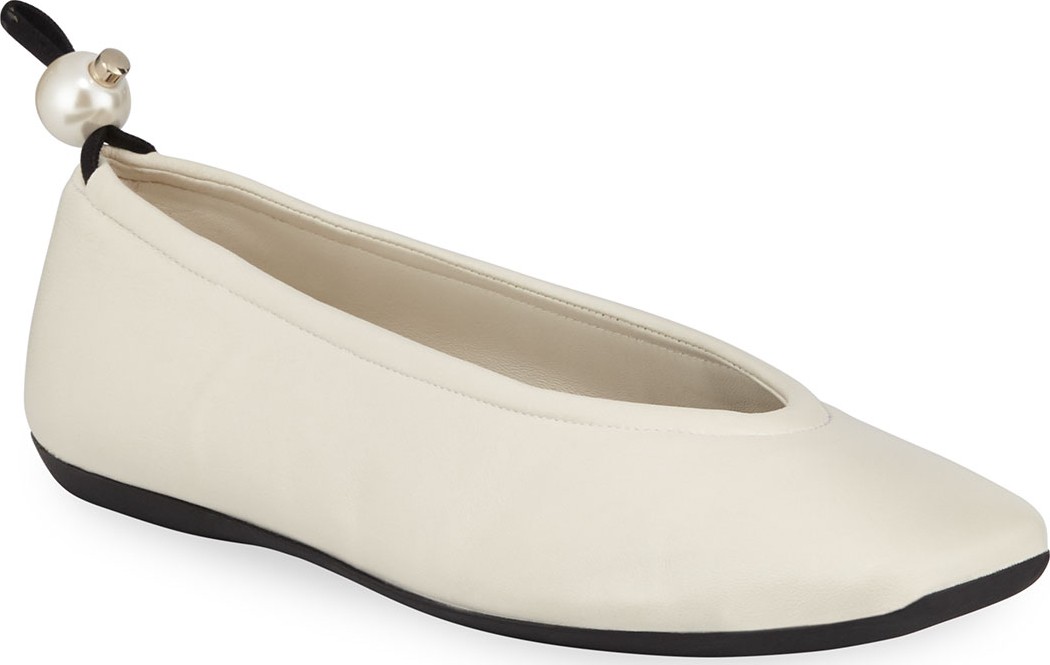 Nicholas Kirkwood Delfi Leather Ballerina Flats