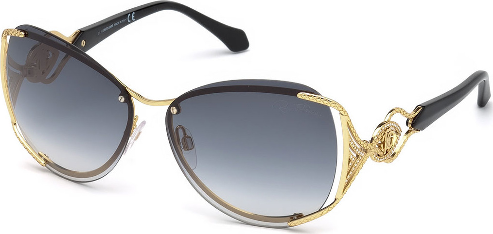Roberto Cavalli Semi-Rimless Square Gradient Sunglasses