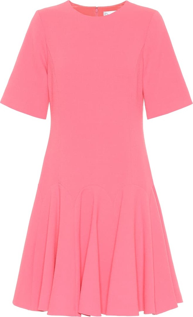 Oscar De La Renta Stretch wool-crêpe dress