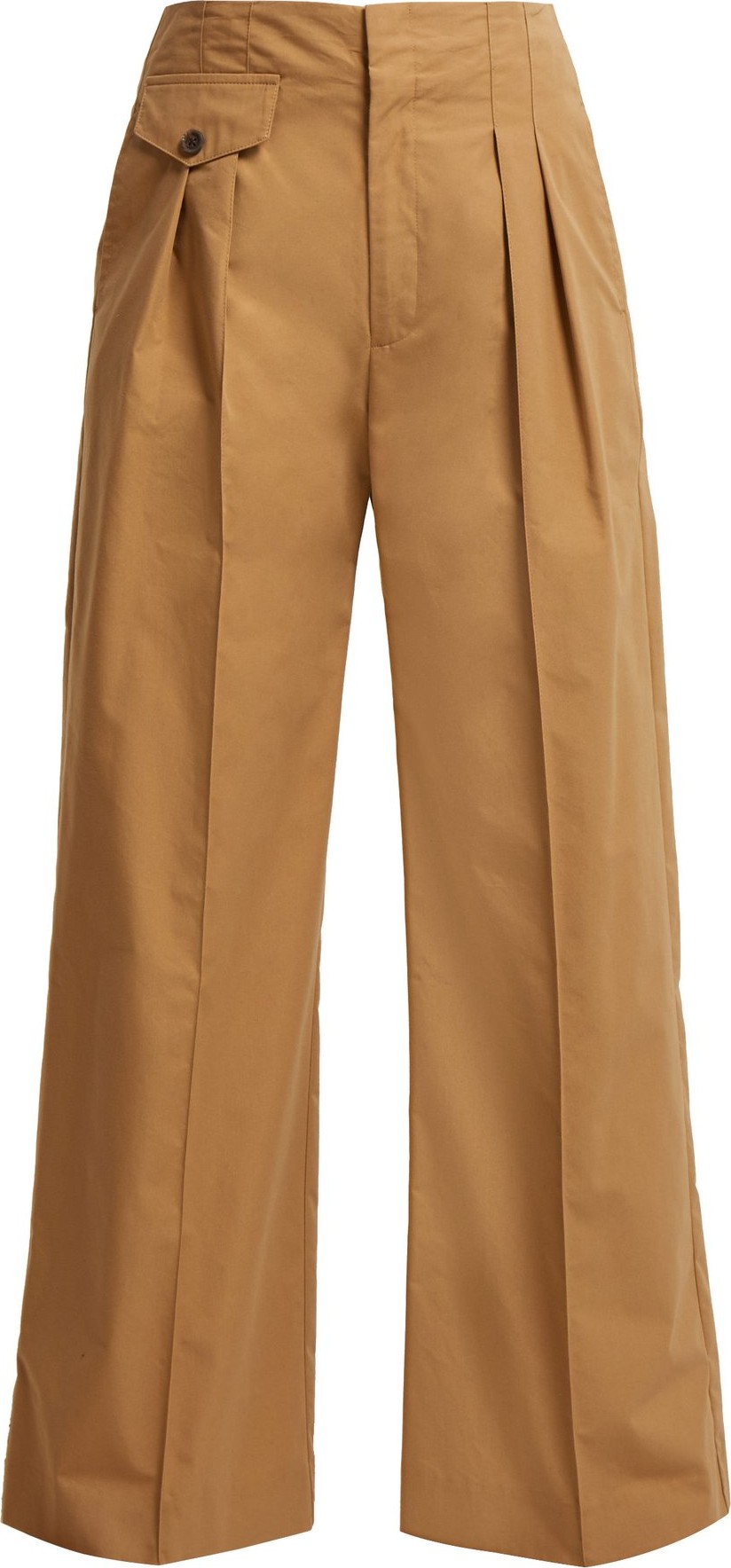 SEA Lennox high-rise wide-leg trousers