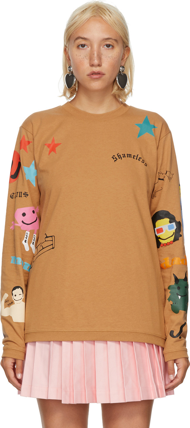 MARC JACOBS - Brown CPFM Edition Tattoo Long Sleeve T-Shirt
