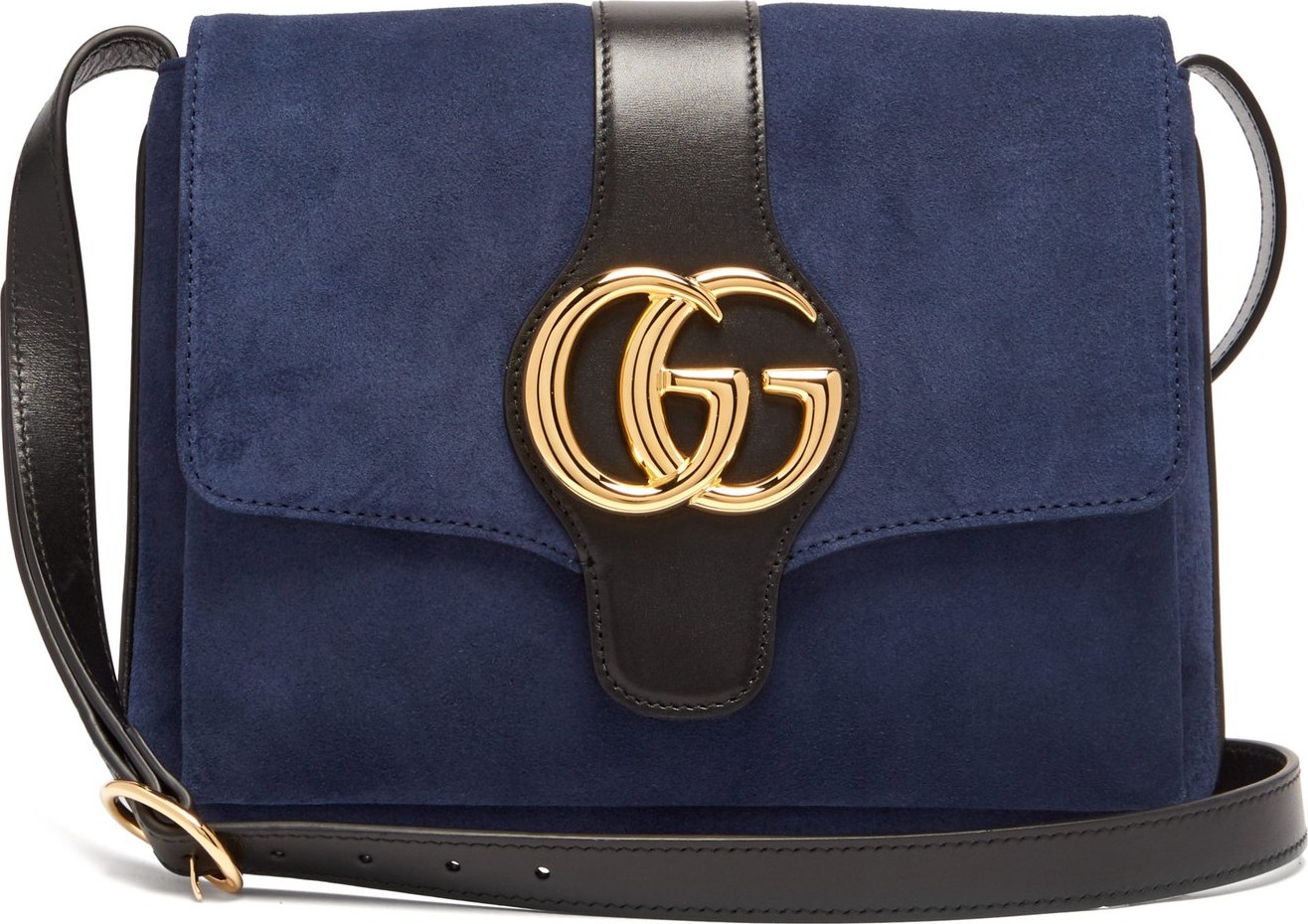 Gucci Arli GG suede and leather cross-body bag