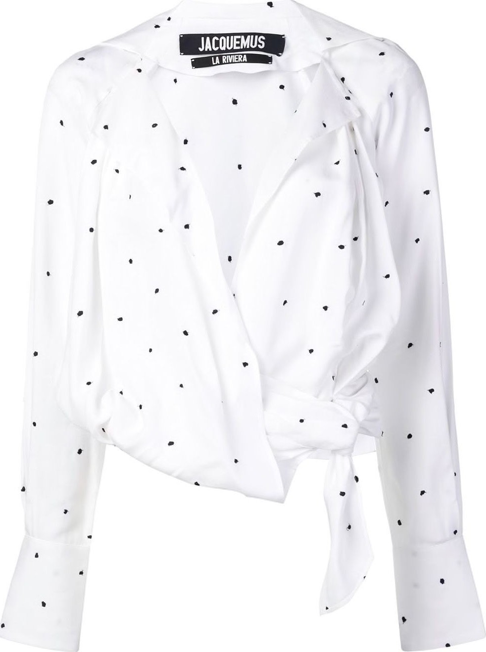 Jacquemus tie waist blouse