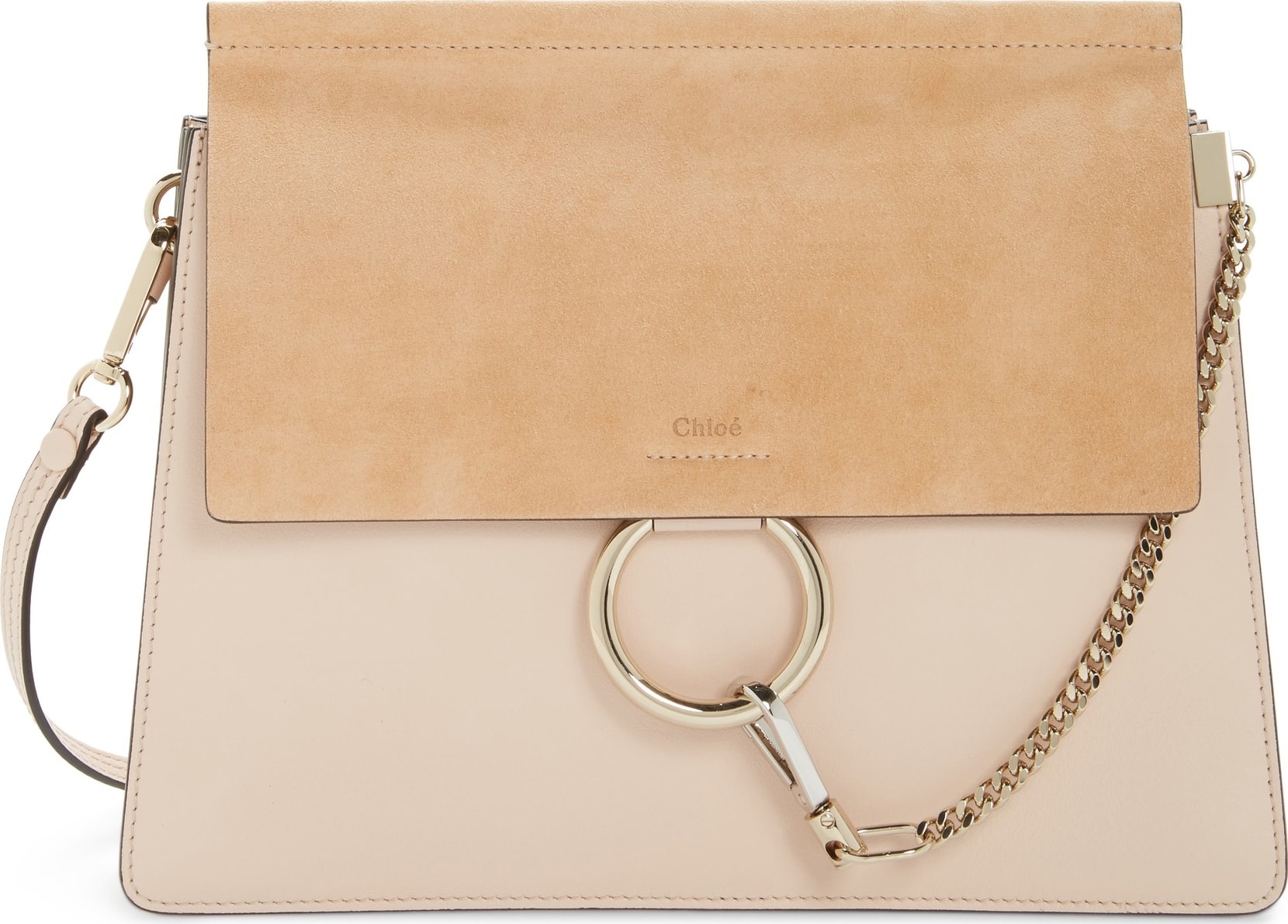 Chloe Faye Suede & Leather Shoulder Bag