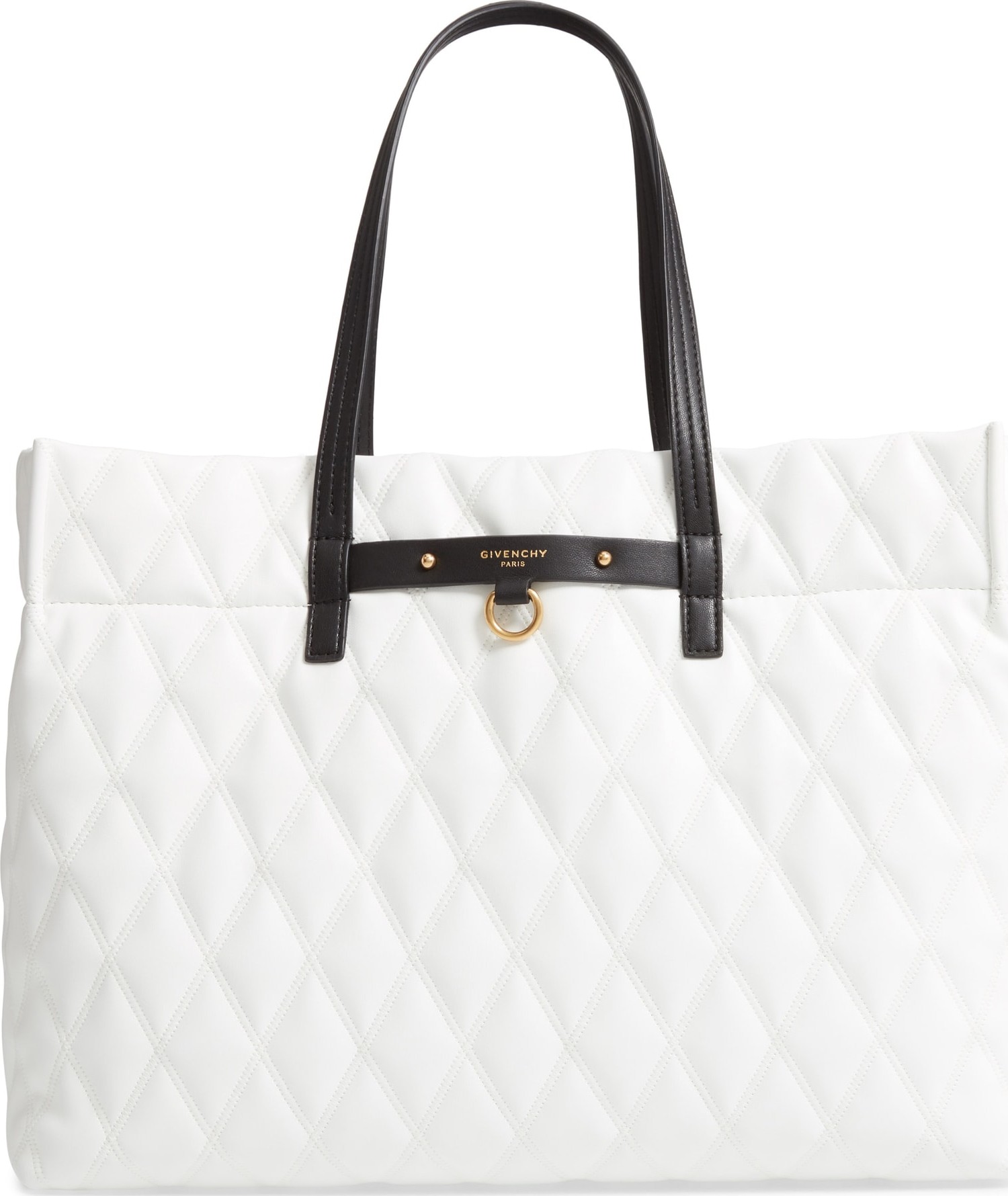 Givenchy Quilted East/West Faux Leather Shopper