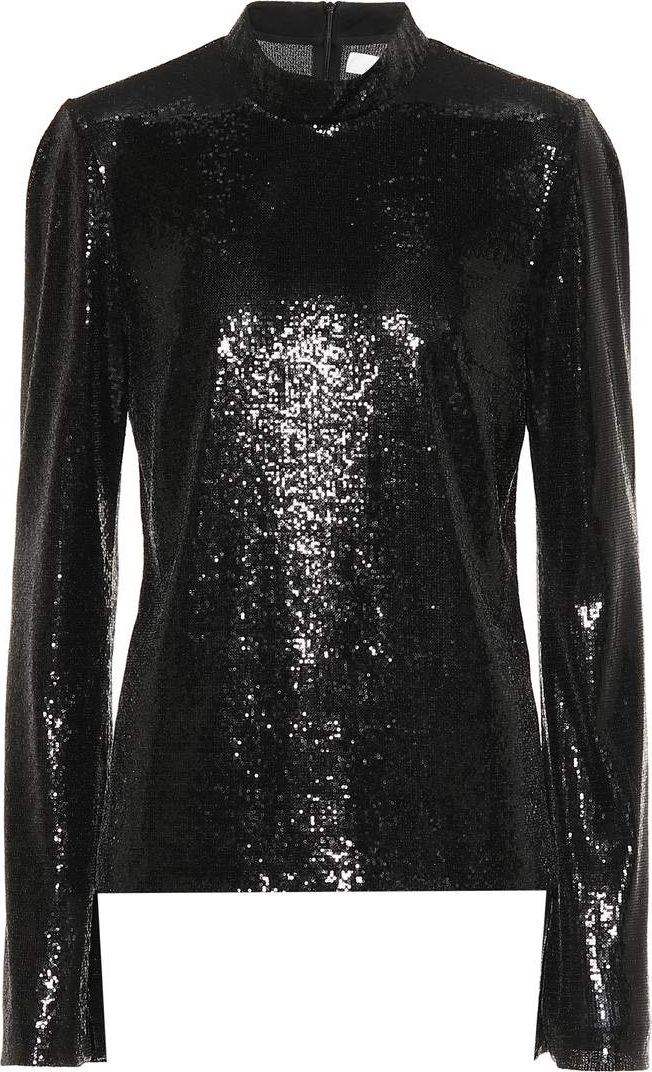 Galvan Galaxy sequinned top