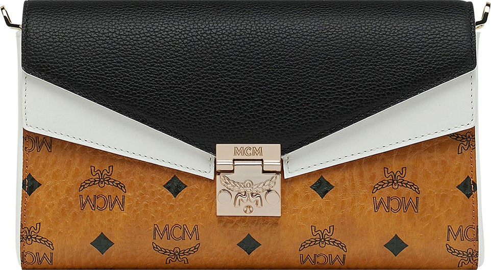 MCM Millie Visetos Colorblock Crossbody Bag