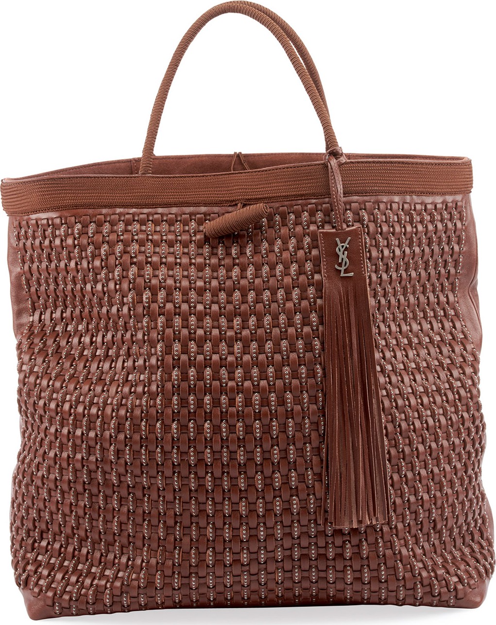 Saint Laurent Patti Large Woven Tote Bag