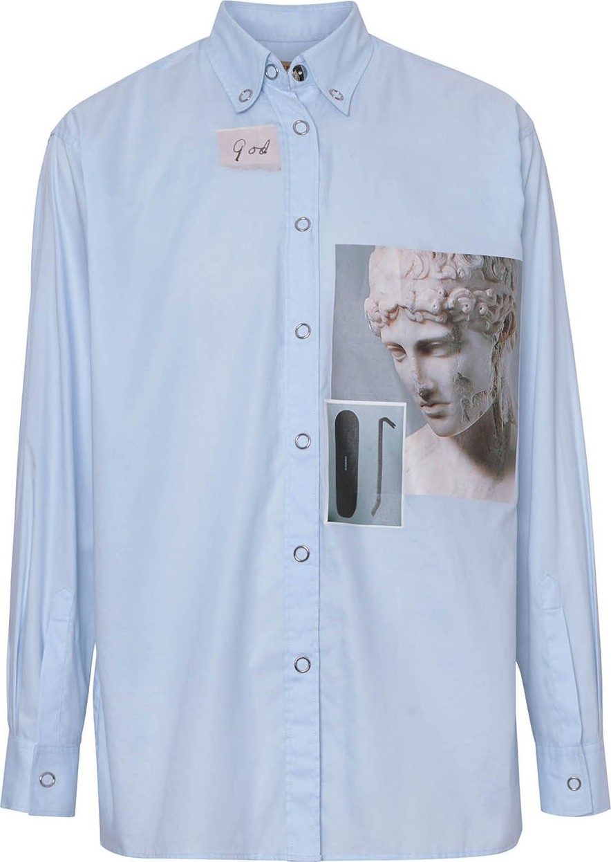 Burberry London England Printed button up shirt