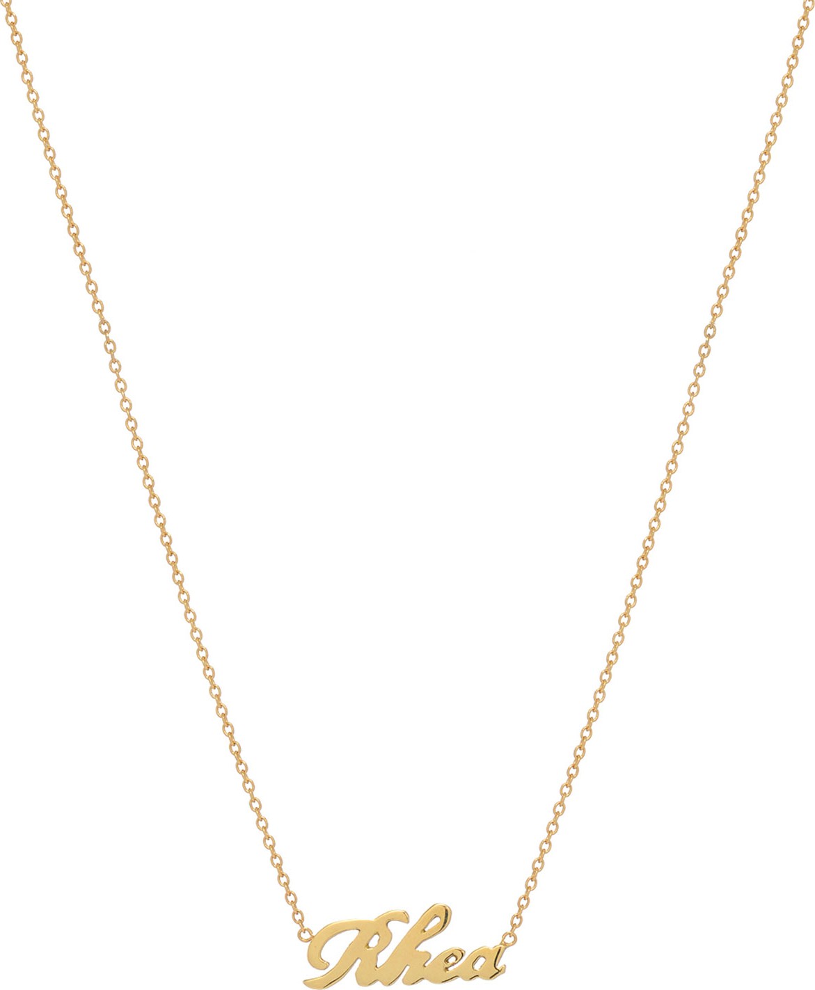ZOE LEV Personalized Script Necklace, 14k Yellow Gold