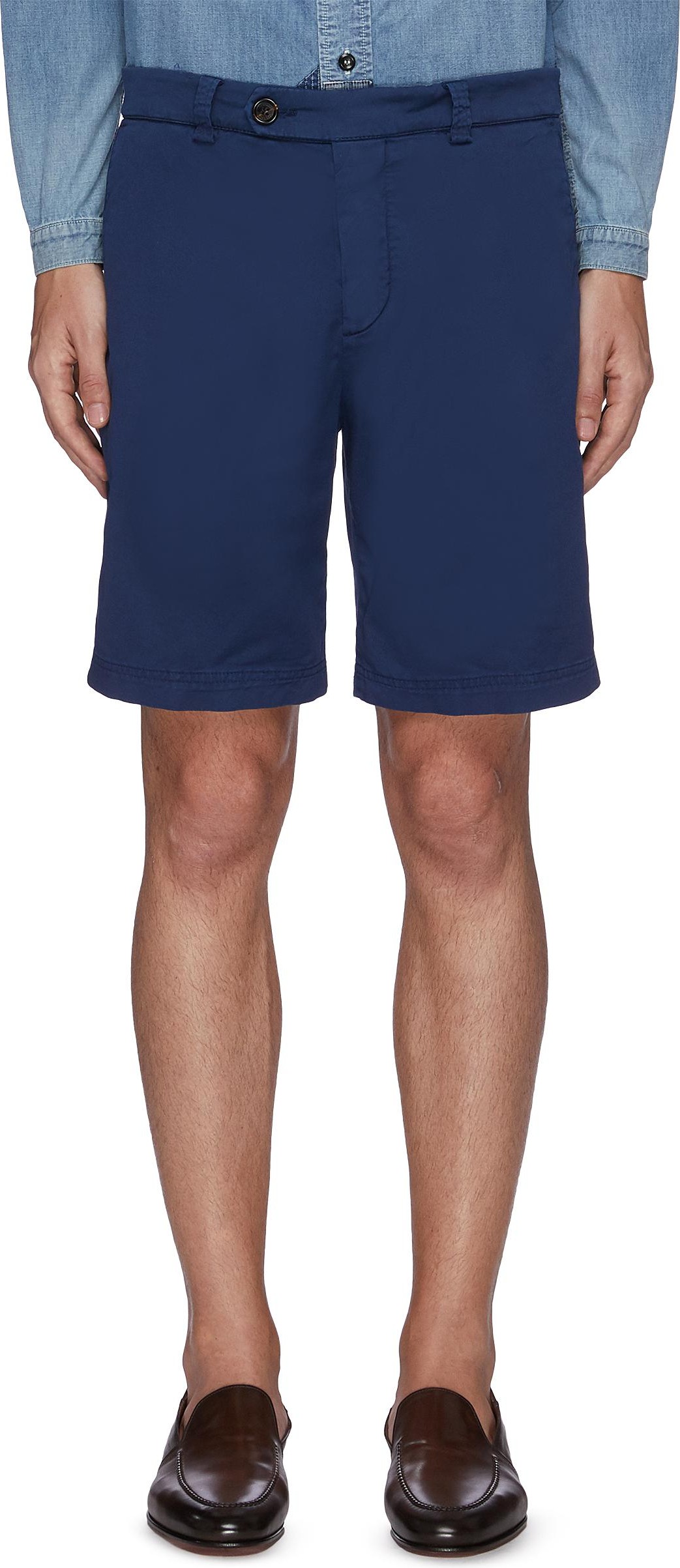 Brunello Cucinelli Stretch cotton blend chino shorts