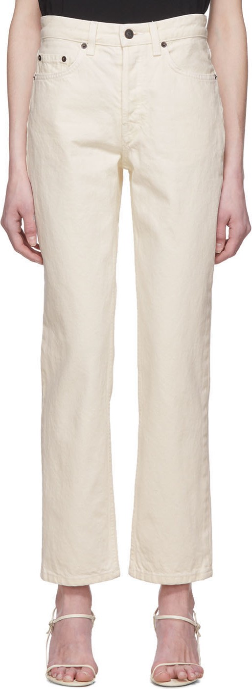 THE ROW Off-White Ash Jeans
