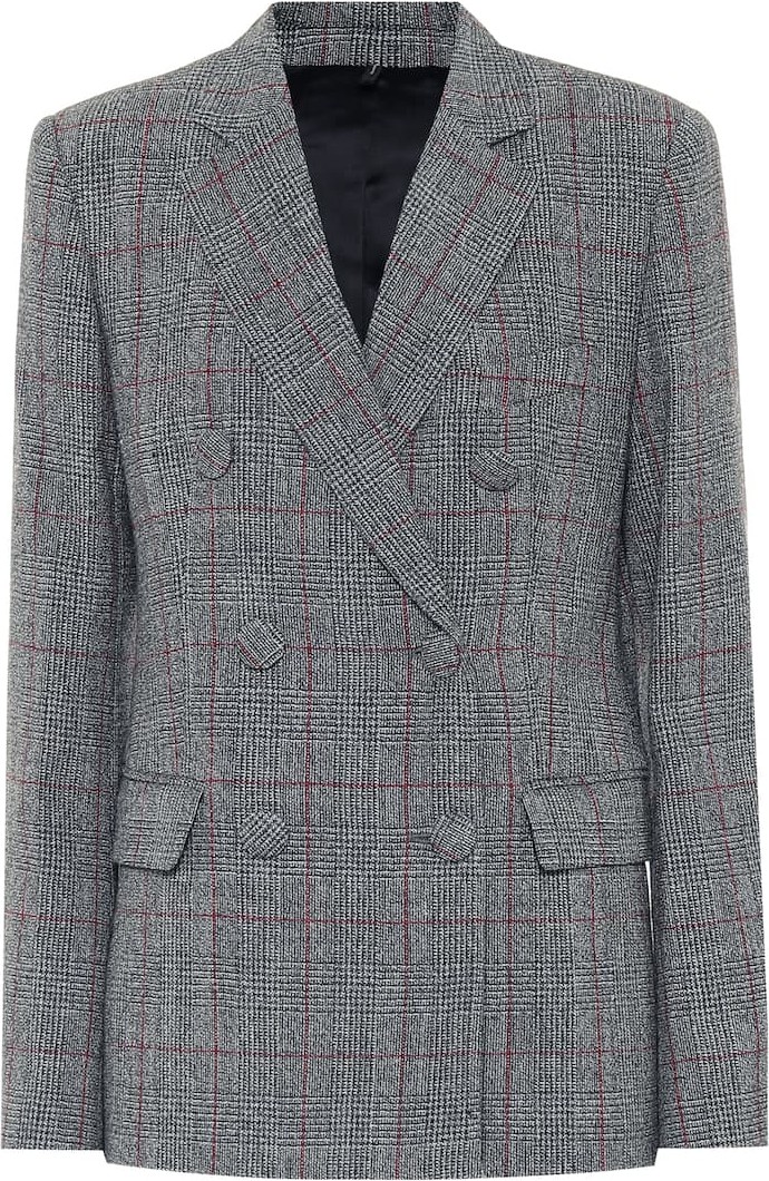 Helmut Lang Prince of Wales checked wool blazer