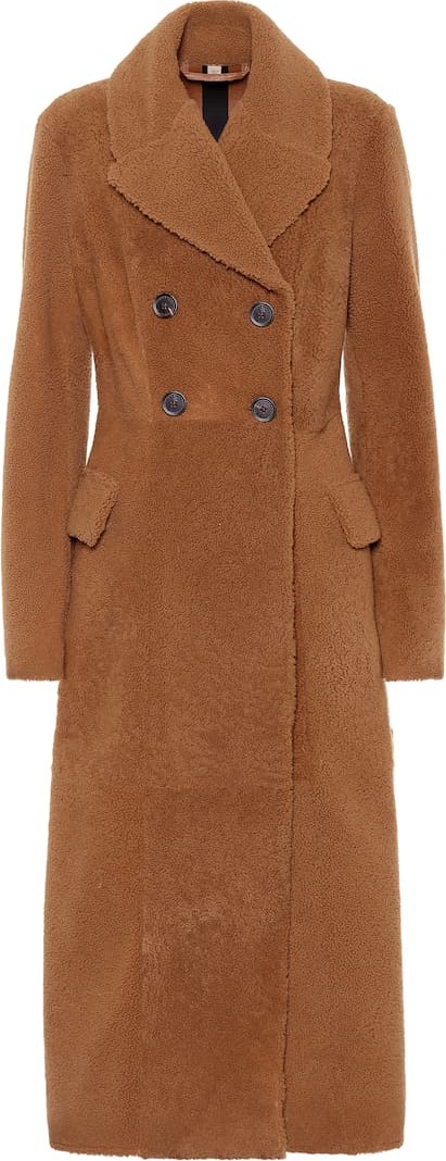 Burberry London England Teddy shearling coat