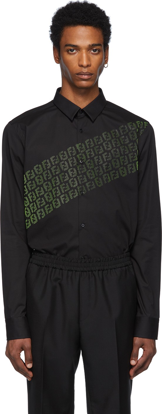 Fendi Black & Yellow FF Shirt