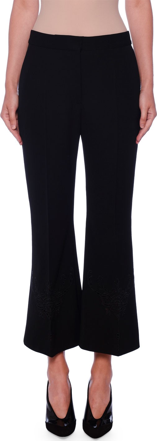 Stella McCartney Anglais Flare Crop Trousers