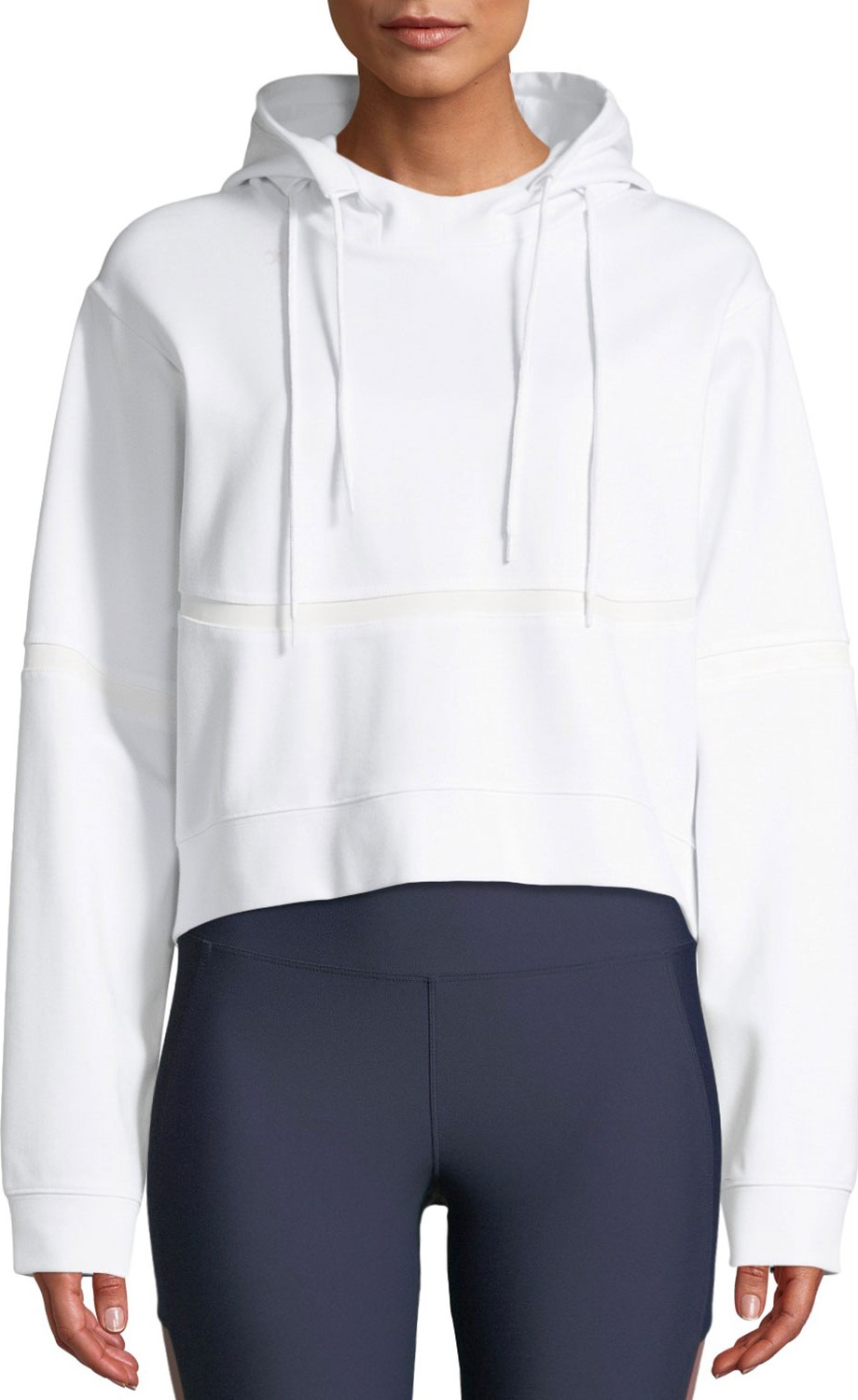 Nylora Lowell Hooded Crop Pullover Sweatshirt