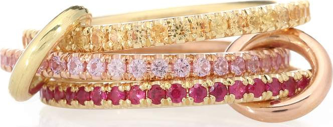 Spinelli Kilcollin Aurora MX 18kt yellow and rose gold ring