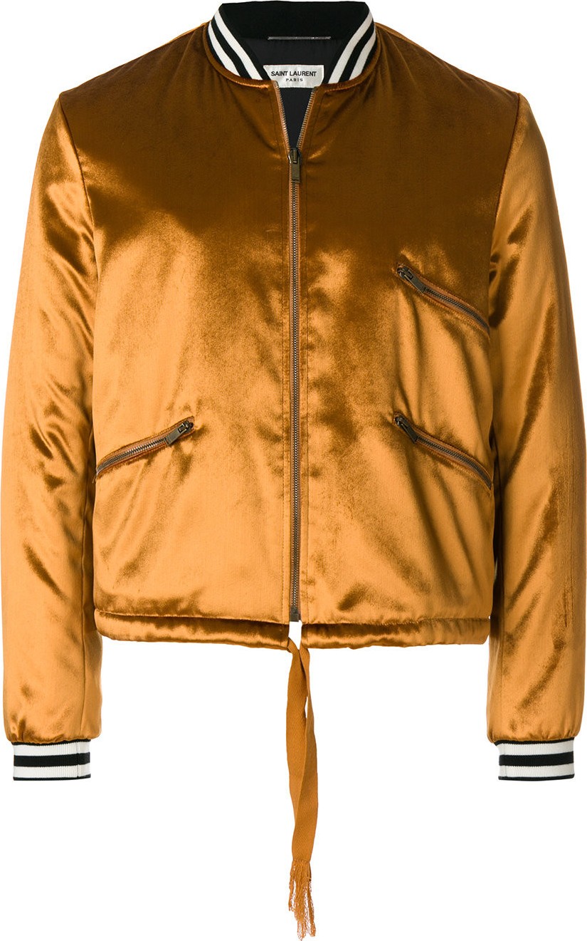 Saint Laurent satin bomber jacket