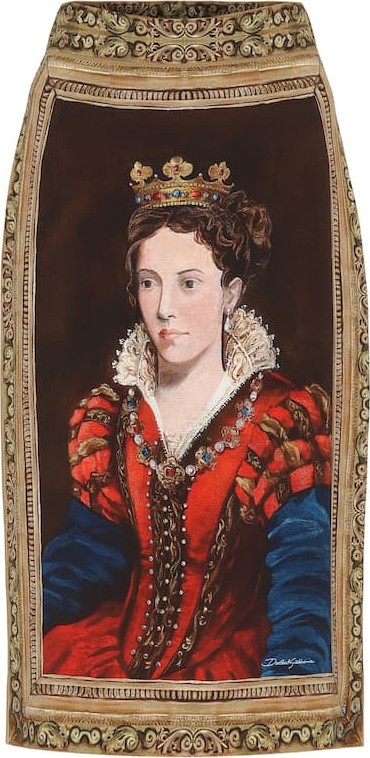 Dolce & Gabbana Printed pencil skirt