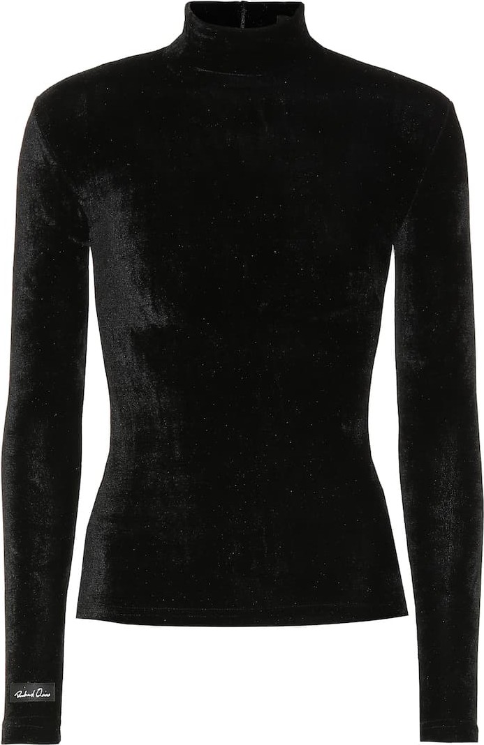 Richard Quinn Velvet turtleneck top