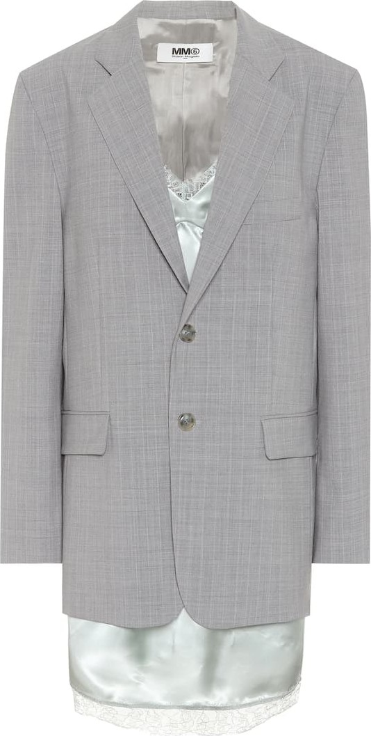 MM6 Maison Margiela Wool-blend dress