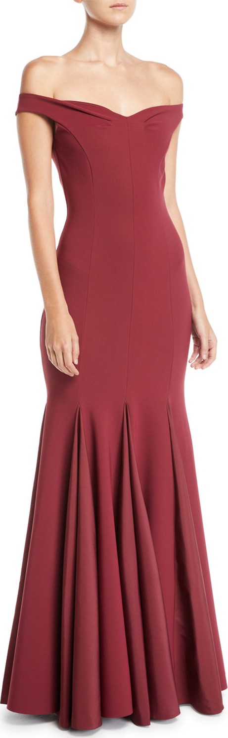 La Petite Robe di Chiara Boni Diva Godet-Hem Taffeta Gown