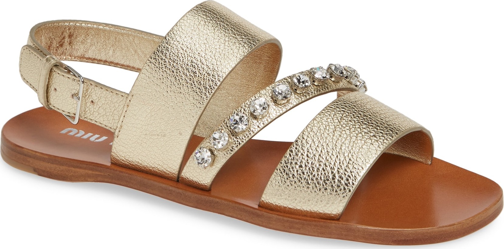 Miu Miu Jewel Strap Sandal