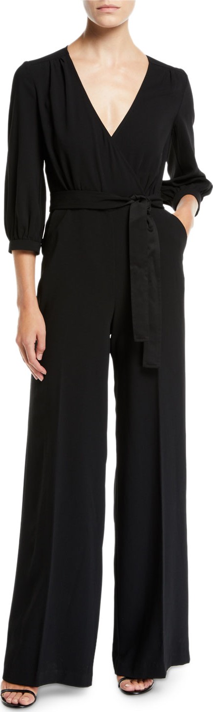 Trina Turk Mineral V-Neck Jumpsuit w/ Pockets