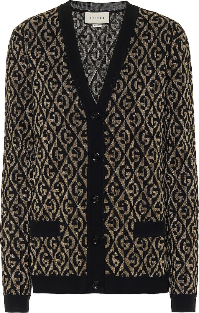 Gucci G wool-blend jacquard cardigan