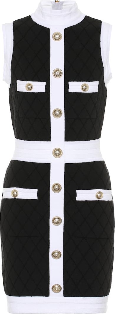 Balmain Bouclé cotton-blend dress