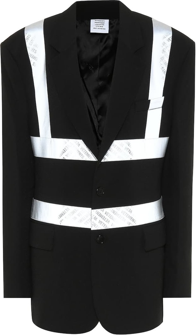 Vetements Reflective blazer