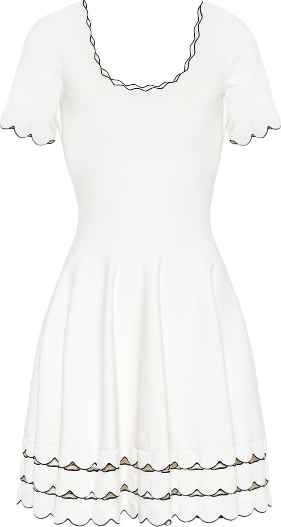 Alexander McQueen Scalloped knit dress