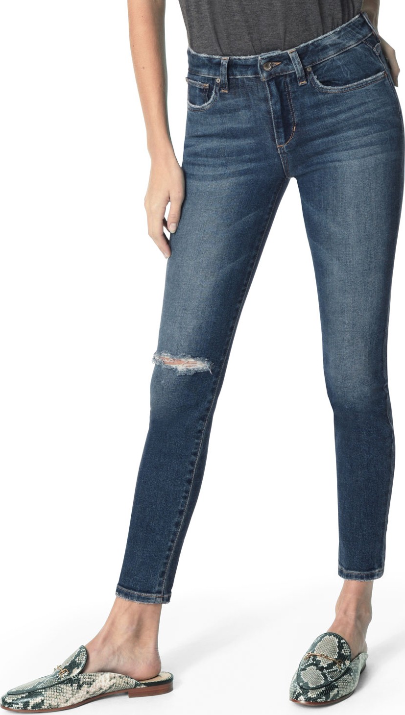 Joe's Jeans The Icon Mid-Rise Distressed Ankle Skinny Jeans