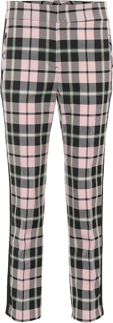Veronica Beard Gemini checked cotton-blend pants