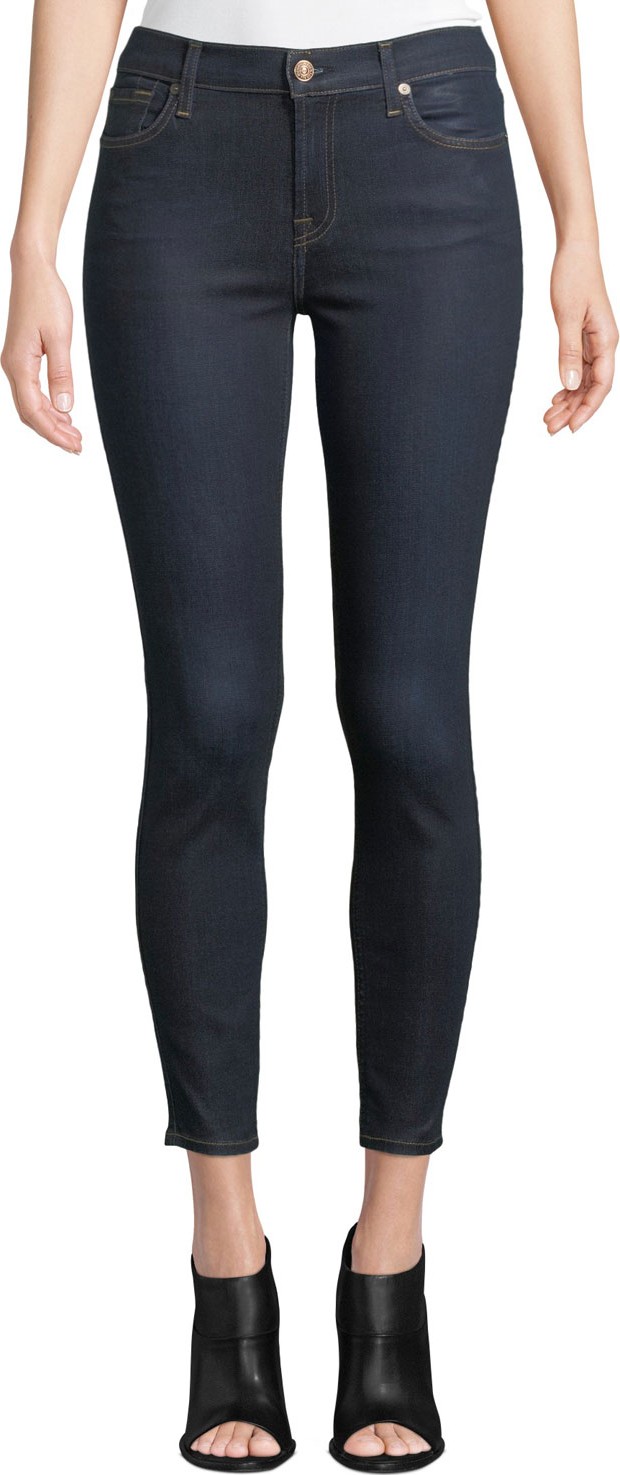 7 For All Mankind B(Air) Coated Ankle Skinny Jeans