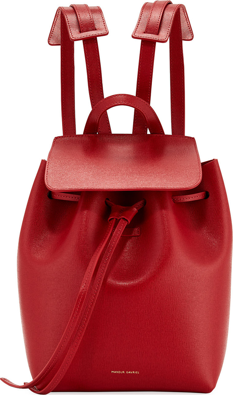 Mansur Gavriel Mini Saffiano Leather Backpack