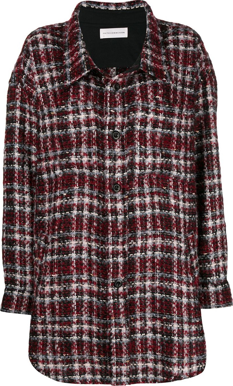 Faith Connexion checked oversized shirt