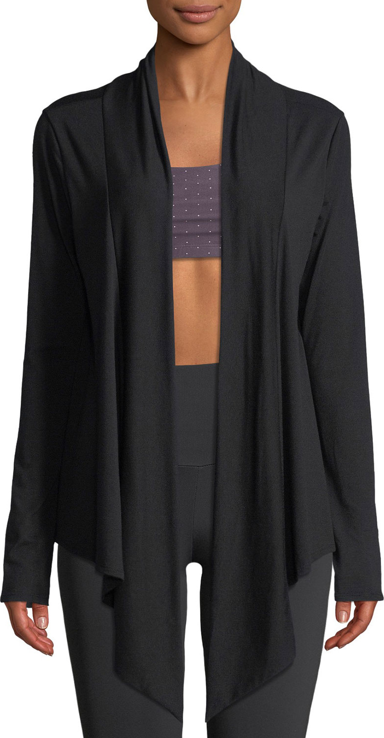 ONZIE Draped Open-Front Long-Sleeve Cardigan