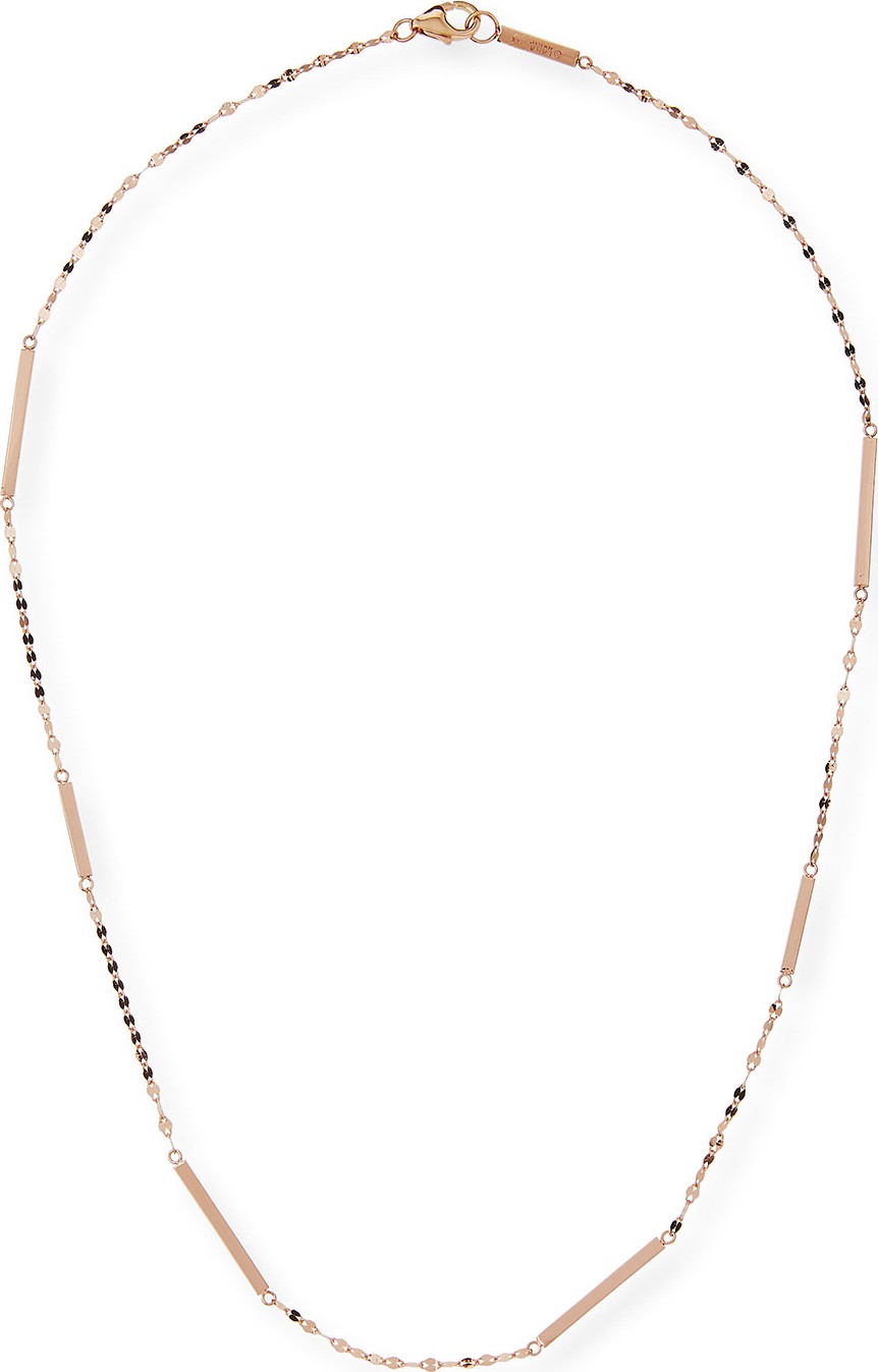Lana 14K Gold Short Bar Station Necklace