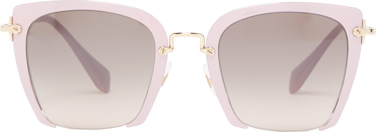 Miu Miu Square-frame acetate sunglasses