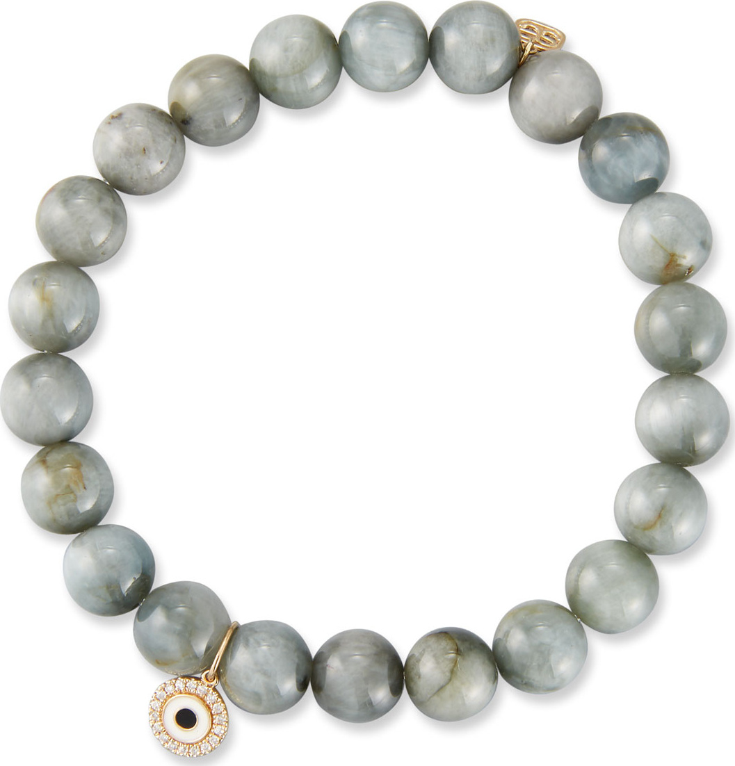 Sydney Evan 14k Cat's Eye Bracelet w/ Eye Medallion