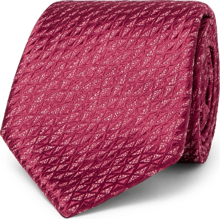 Charvet 7.5cm Silk and Linen-Blend Jacquard Tie