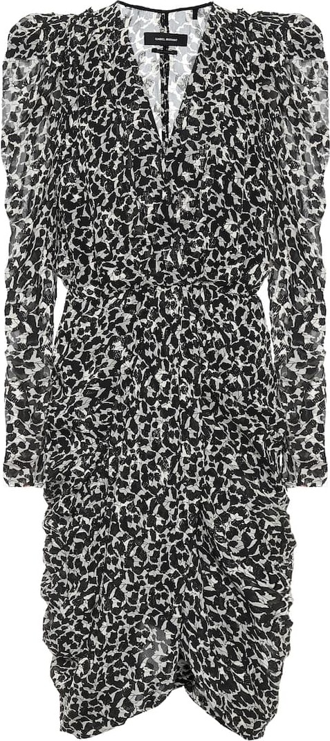 Isabel Marant Issolya printed lamé minidress