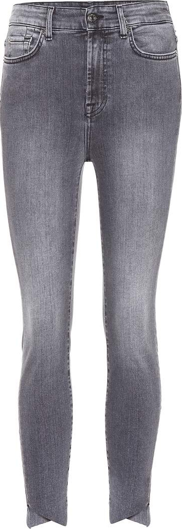 7 For All Mankind Aubrey Slim Illusion high-rise skinny jeans