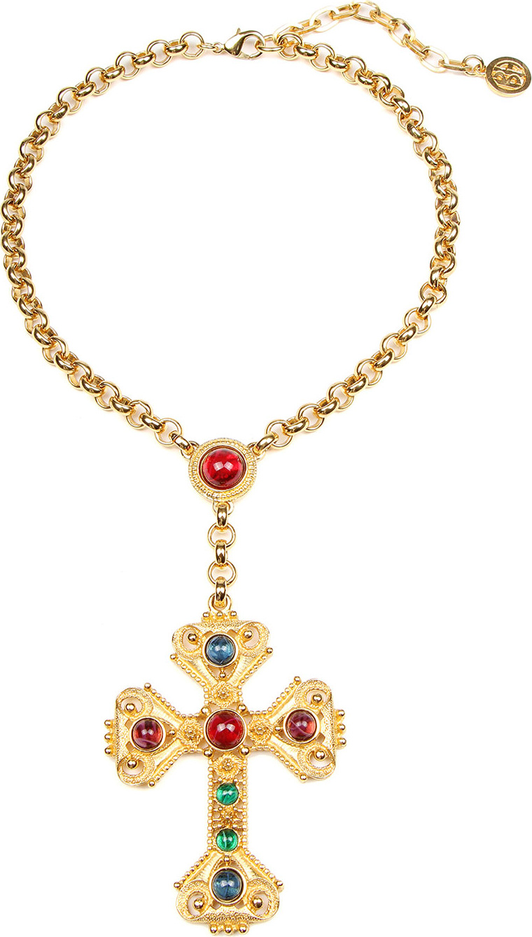 Ben-Amun Large Cross Pendant Necklace